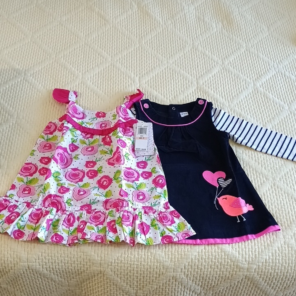 🆕 3-Piece Bundle Of Adorable Dresses And A Bodysuit Size 2T
